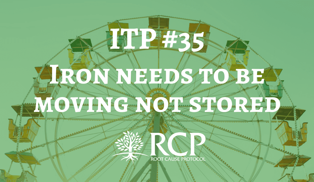 Iron Toxicity Post #35: Mother Nature intends iron to be moving not stored