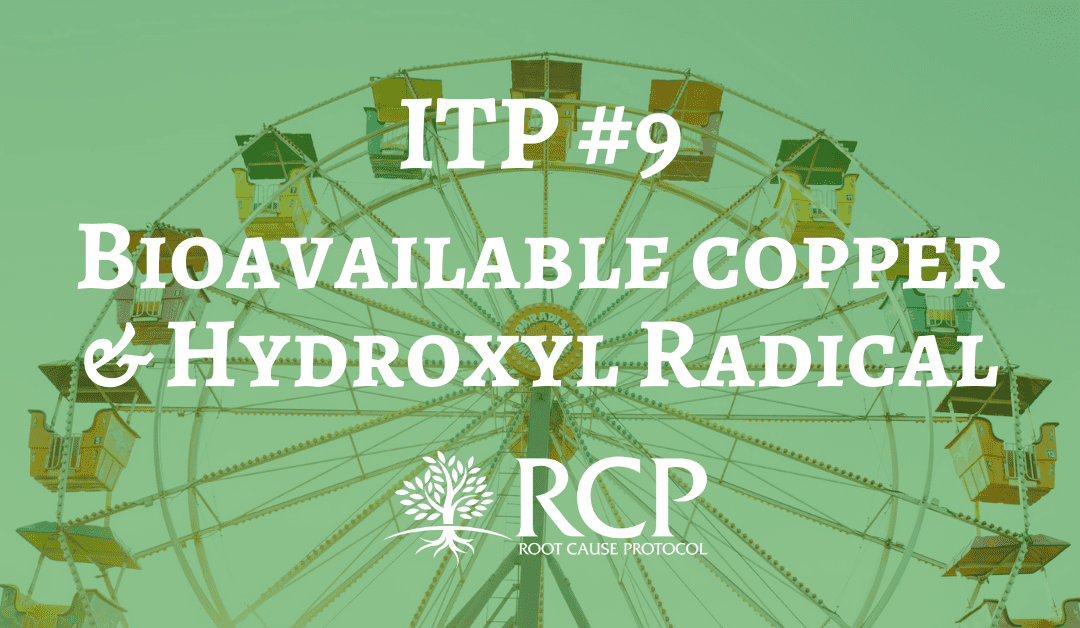 Iron Toxicity Post #9: Bioavailable copper is essential to reduce iron-induced hydroxyl radical (*OH)!