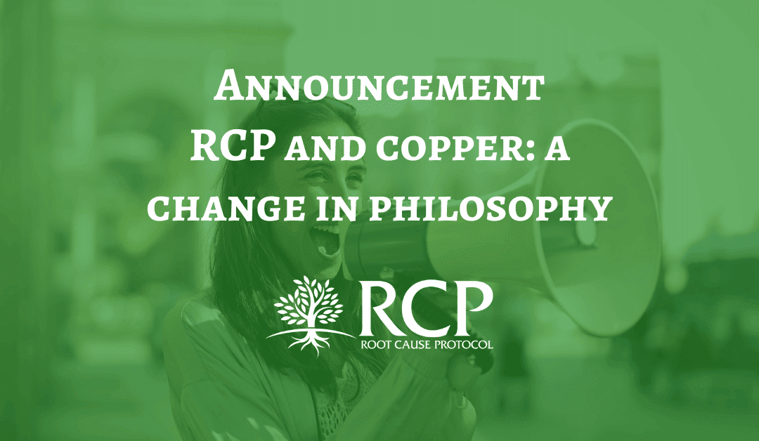 RCP and copper: a change in philosophy